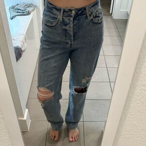 Wild fable super high rise straight 4